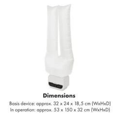 ShirtButler Pro Automatisches Trocknersystem Hemd / Hose / Schuhe 1200W 2-in-1 70°C Timer Weiß -Haushaltsgeräte 60002670 yy 0009 logo Klarstein ShirtButler Pro Trocknersystem weiss