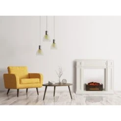 Lausanne Frame Kamingehäuse + Kamini FX Kamineinsatz 2000W MDF Klassisches Design -Haushaltsgeräte 60002701 yy 0003 logo Klarstein Lausanne Frame Gehaeuse Kamini FX