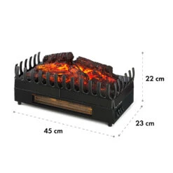 Studio Frame Kamingehäuse-Set Dekokamin + Kamini FX Kamineinsatz | Klassisches Design | MDF | Wandverschraubung | 100 X 88 X 30 Cm | Kamin-Einsatz: 1000/2000W | Täuschend Echte Feuerillusion Mit 2W LED -Haushaltsgeräte 60002704 yy 0010 logo Klarstein Lausanne Frame Gehaeuse Kamini FX