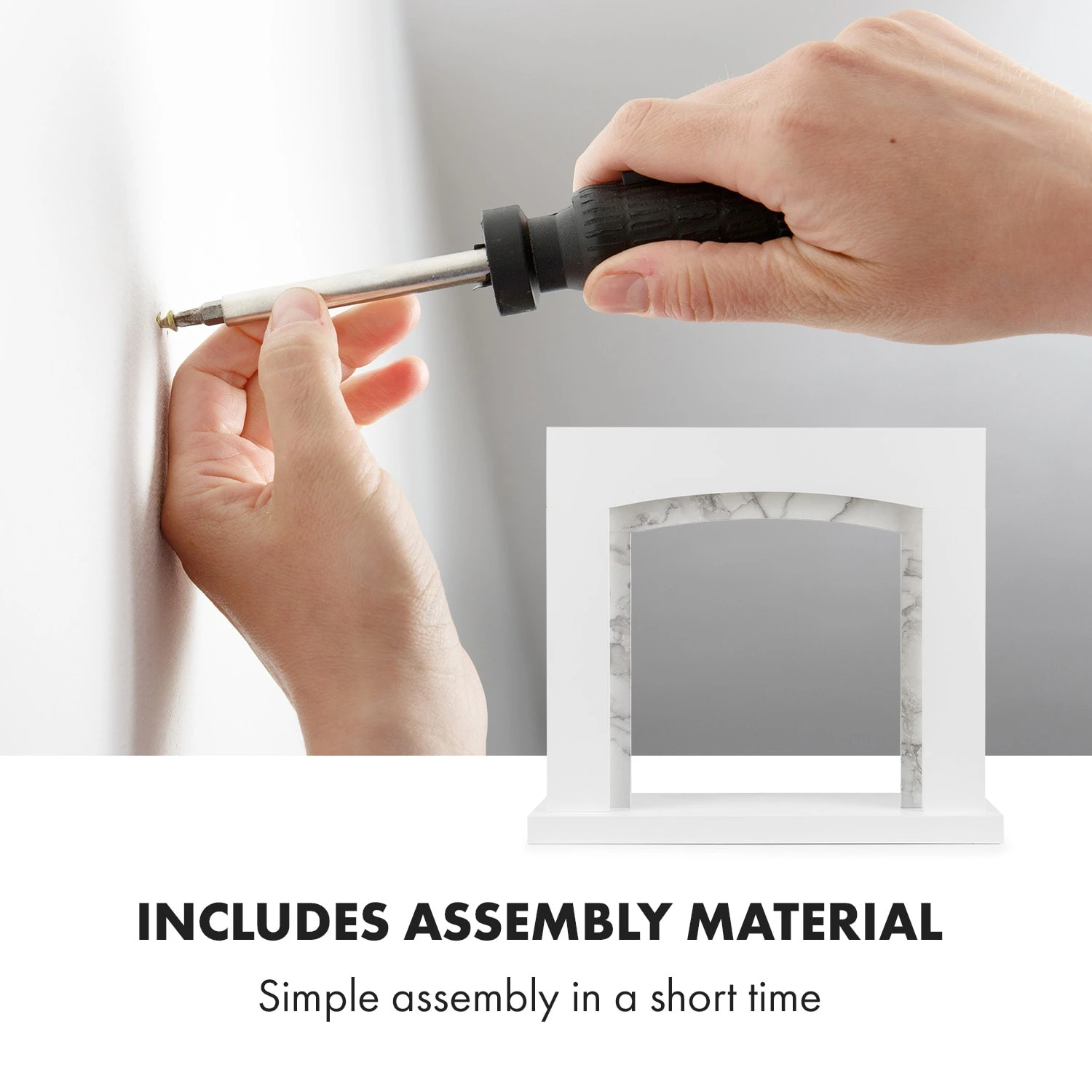 Studio Frame II Kamingehäuse + Kamini Kamineinsatz MDF Klassisches Design 4 Studio Frame II Kamingehäuse + Kamini Kamineinsatz MDF Klassisches Design – Bild 4