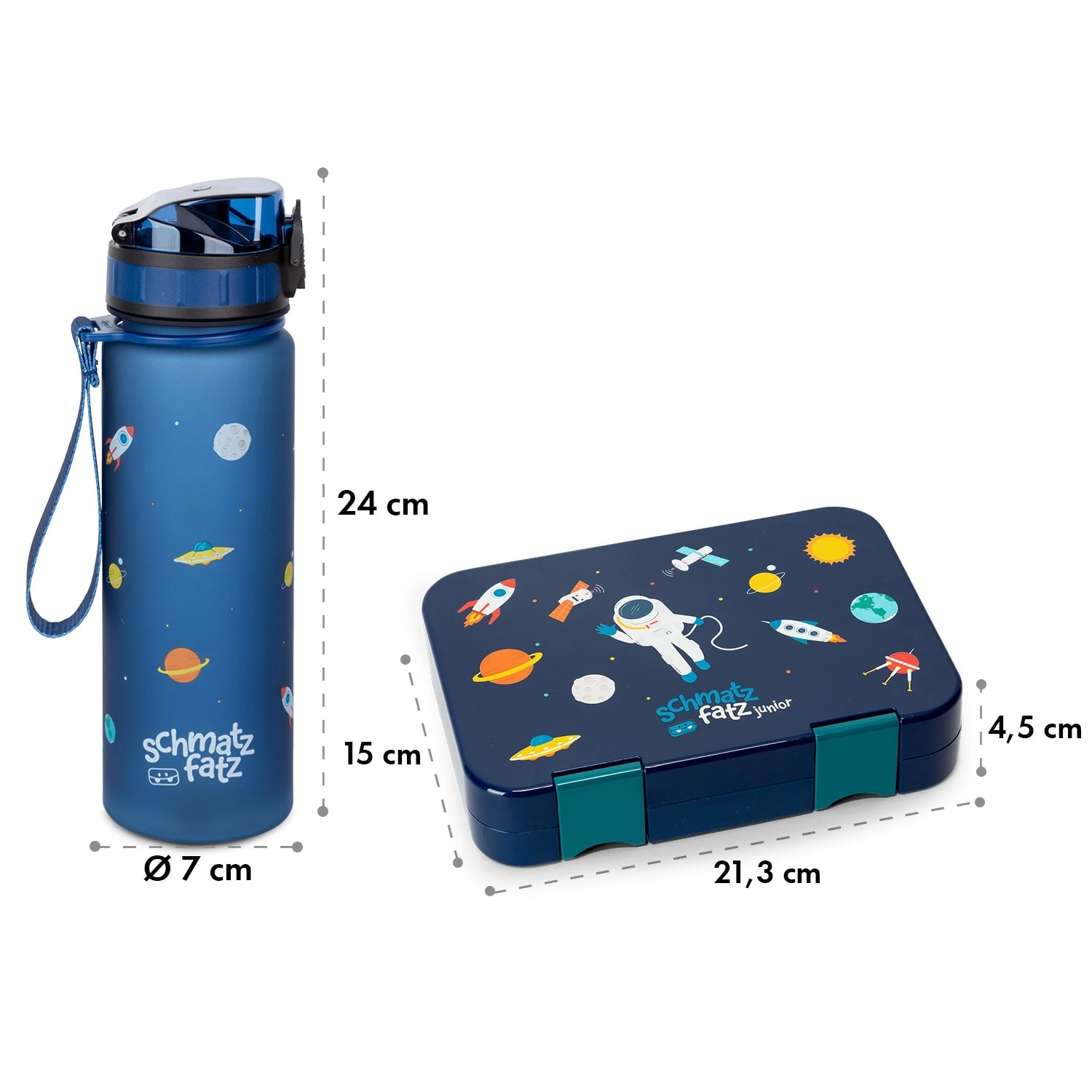 Schmatzfatz Frühstücksset Lunchbox & Trinkflasche Tritan Dicht BPA-frei 8 Schmatzfatz Frühstücksset Lunchbox & Trinkflasche Tritan Dicht BPA-frei – Bild 8